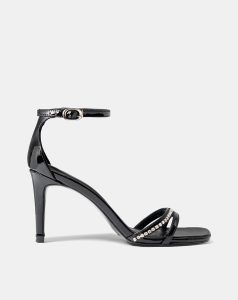 Giày Sandal Sandal Cao Gót Quai Đính Đá